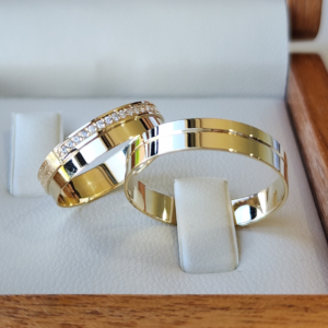 Par de Alianças Santorini ll + Forever Slim