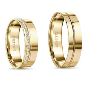 Par de Alianças Santorini ll