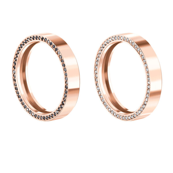Par de Alianças Dubai em ouro rosé